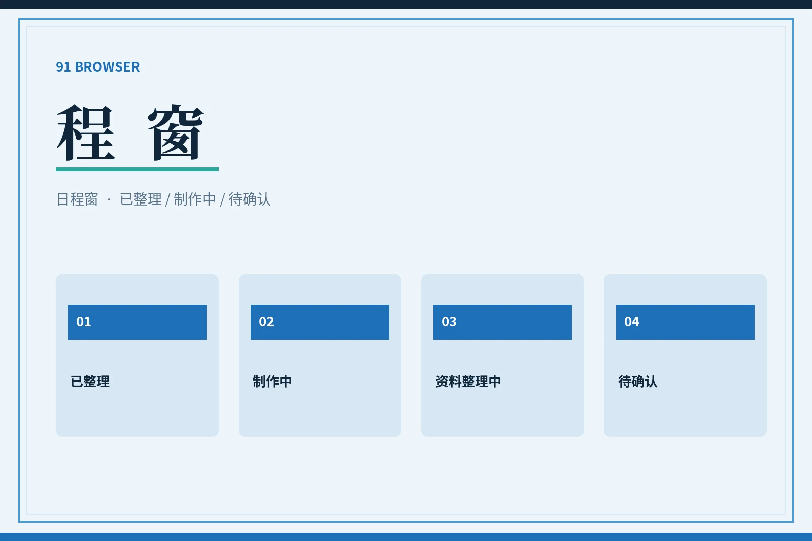 程窗整理状态